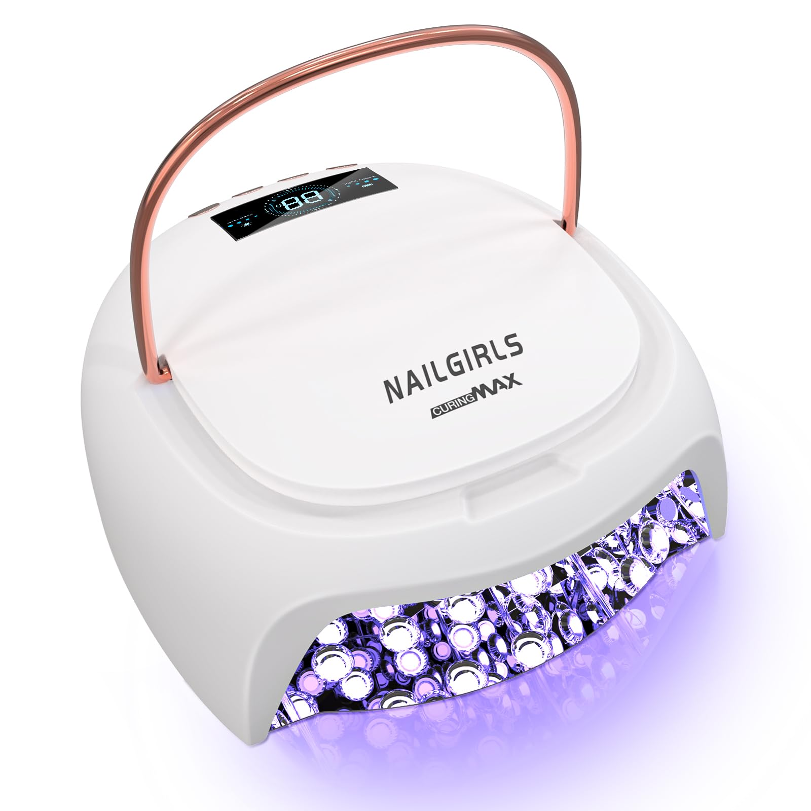 NAILGIRLS UV Nail Light, Cordless UV Nail Lamp 80W